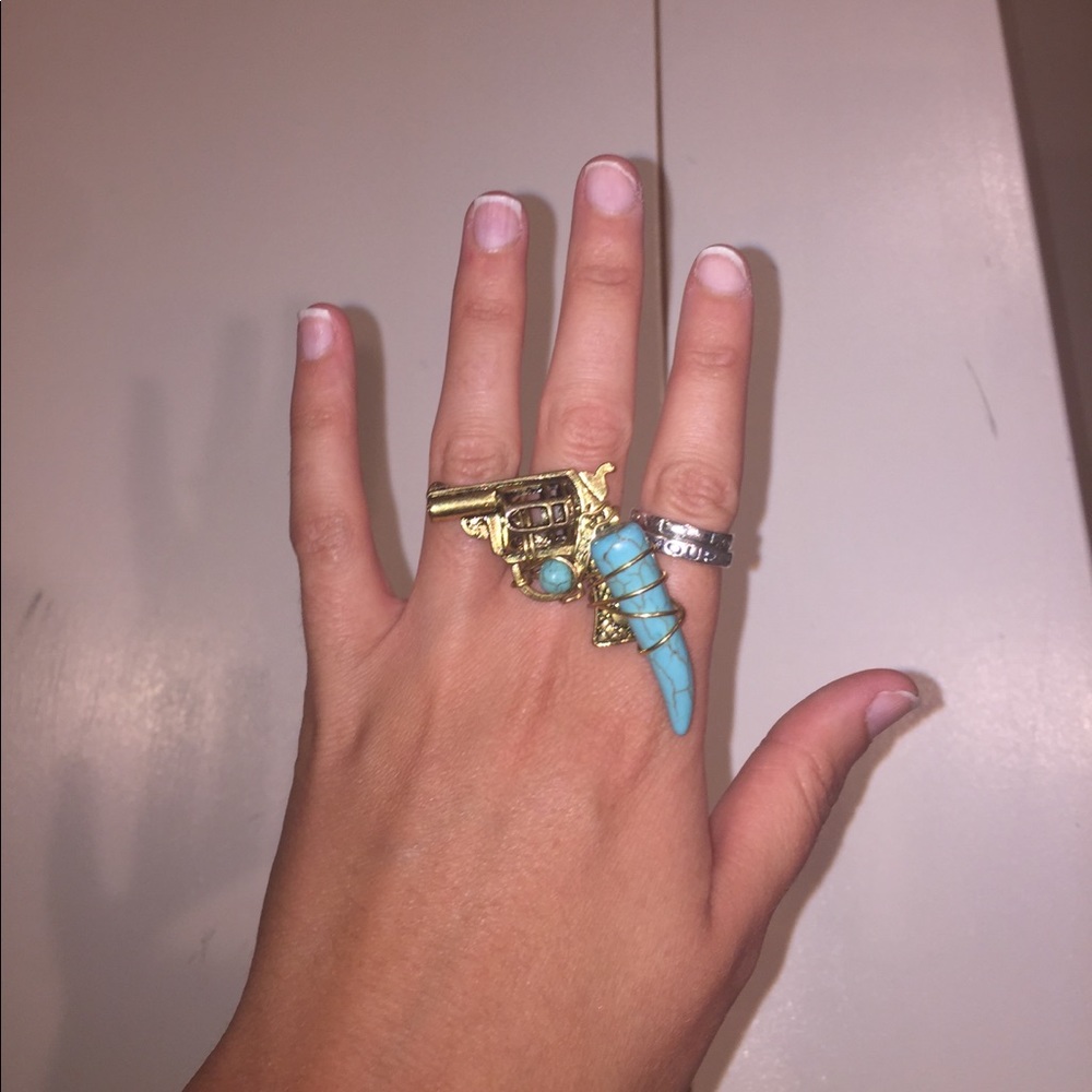 Turquoise Gun Ring