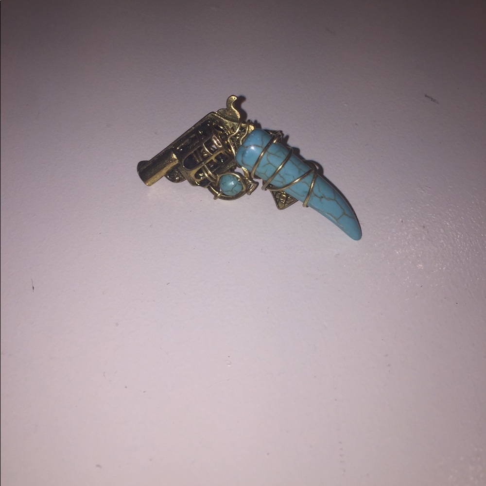 Turquoise Gun Ring - Picture 2 of 3