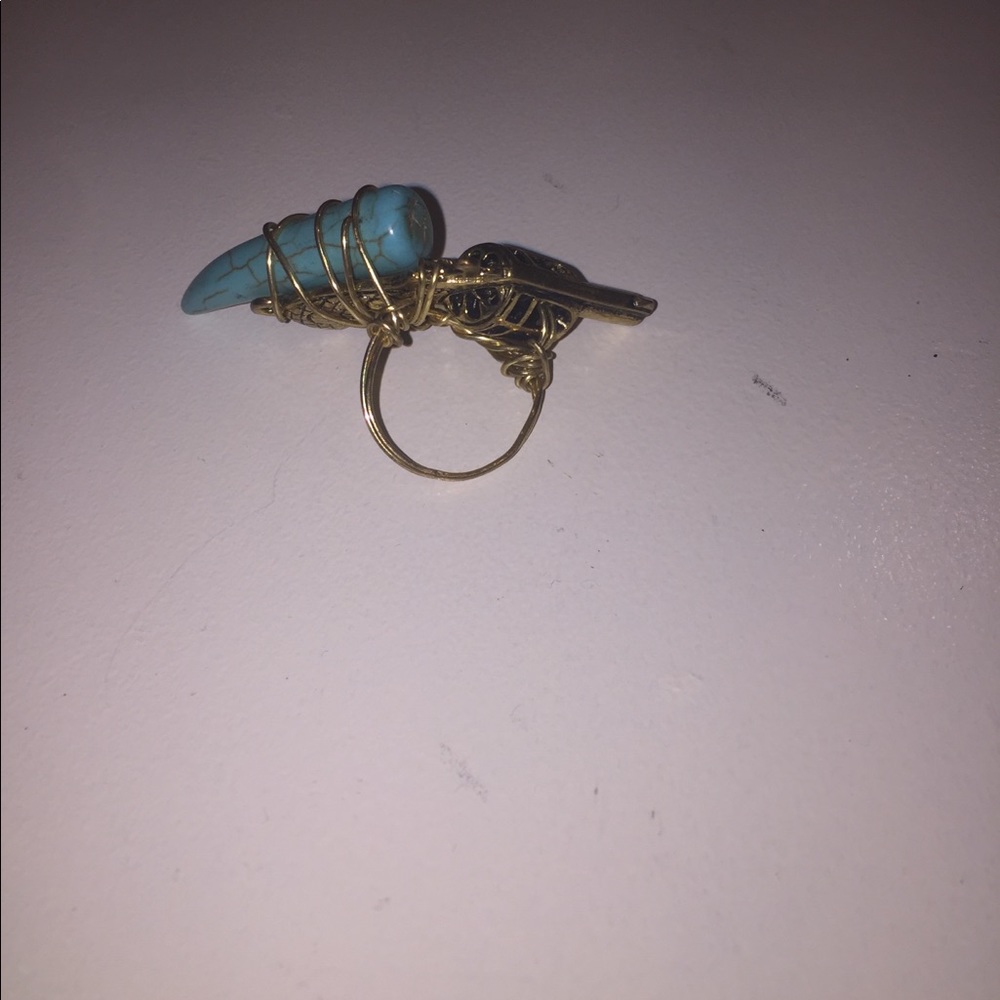 Turquoise Gun Ring - Picture 3 of 3