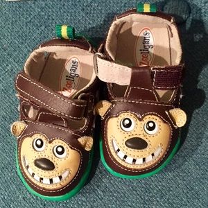 Zooligans Bobo The Monkey Baby Slip On Shoes