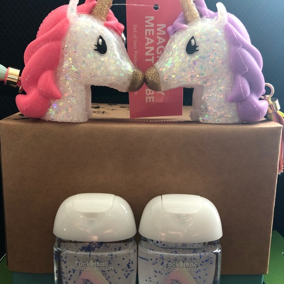 New Bath Body Works Unicorn BFF sanitizer holders - Picture 2 of 3