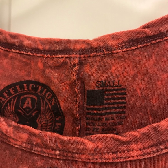 Affliction shortie fringed tshirt - Picture 4 of 5