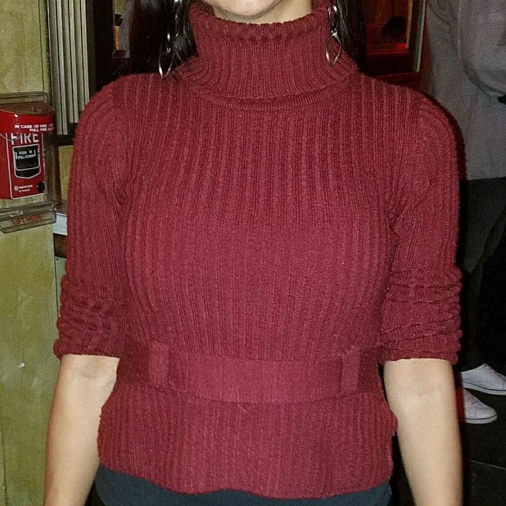 Burgundy sweater