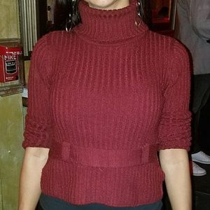 Burgundy sweater
