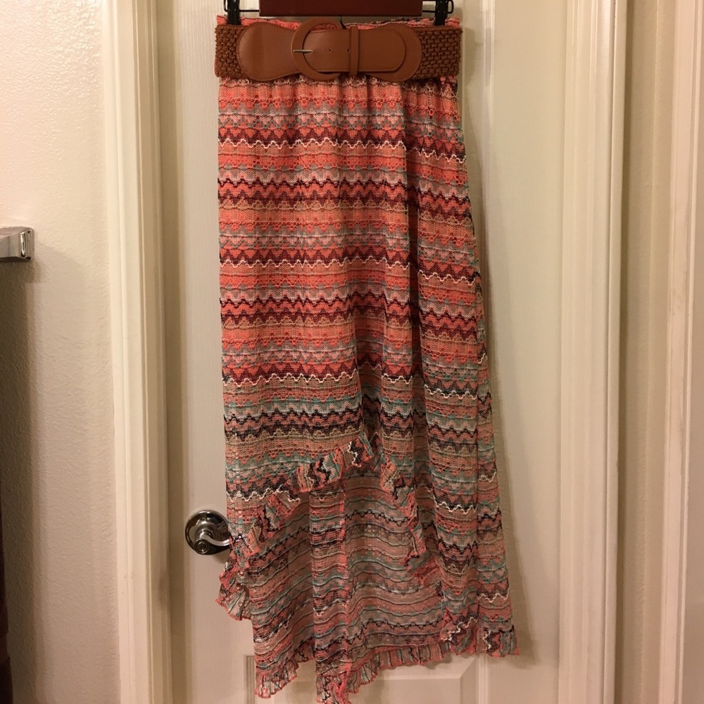 Pretty high low midi skirt