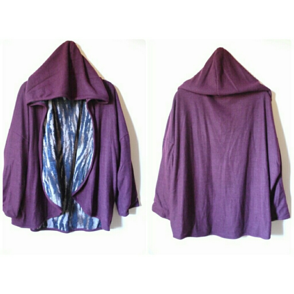 PLUS SIZE FUZZY HOODED CARDIGAN!🍁 - Picture 3 of 7