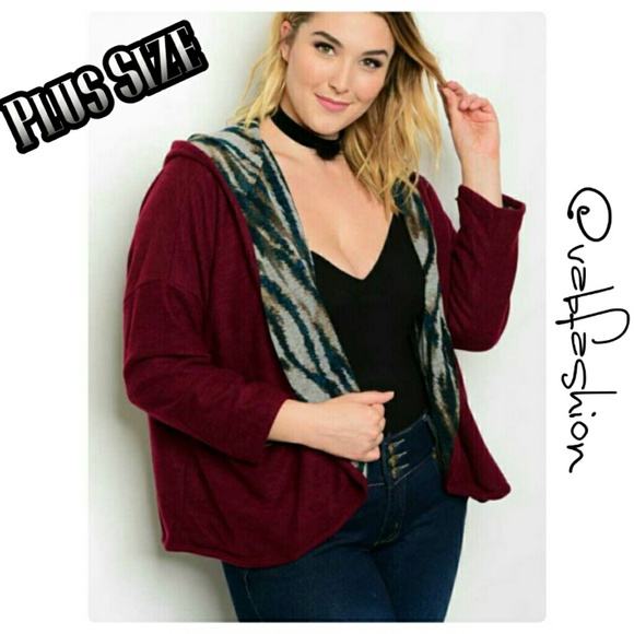 Vabfashion Sweaters - PLUS SIZE FUZZY HOODED CARDIGAN!🍁