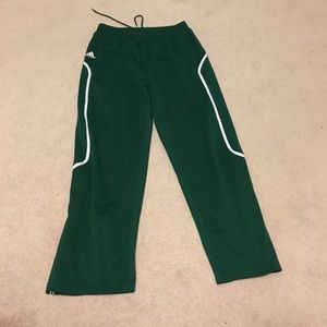 Forest green Adidas sweat pants