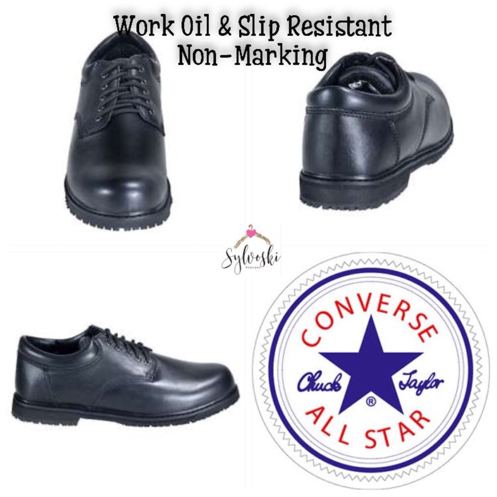 🆕 Converse SureGrip Plus Oxfords Black, BLACK, 5 - Picture 2 of 8