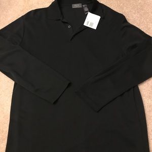 Men’s L long sleeve polo- NWT
