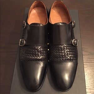 Lucca Monk in Black - Double Monk Strap - Size 9