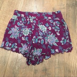 Billabong printed floral shorts