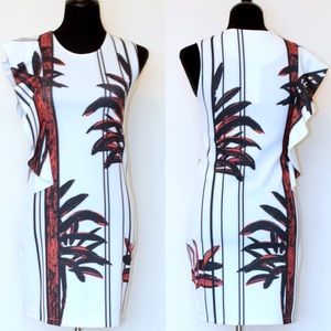 NWT Zara Lotus Leaf Sleeveless Mini Dress