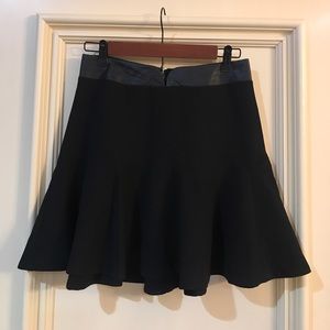 Black high waisted skirt