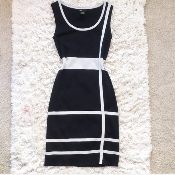 Grace Dresses & Skirts - Grace Dress Black White Color Block Sleeveless