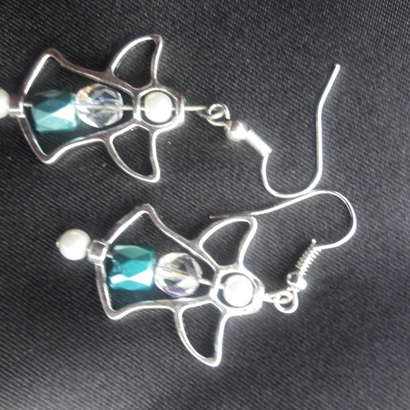 Blue angel earrings - Picture 2 of 3