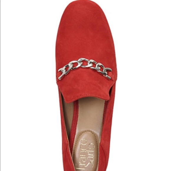 Franco Sarto Red Block Heel Pumps - Picture 3 of 5