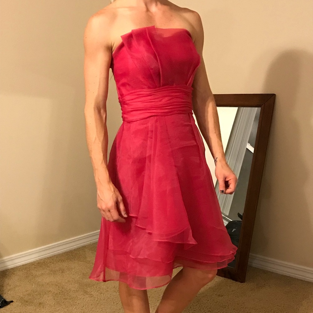 Pink bridesmaid dress
