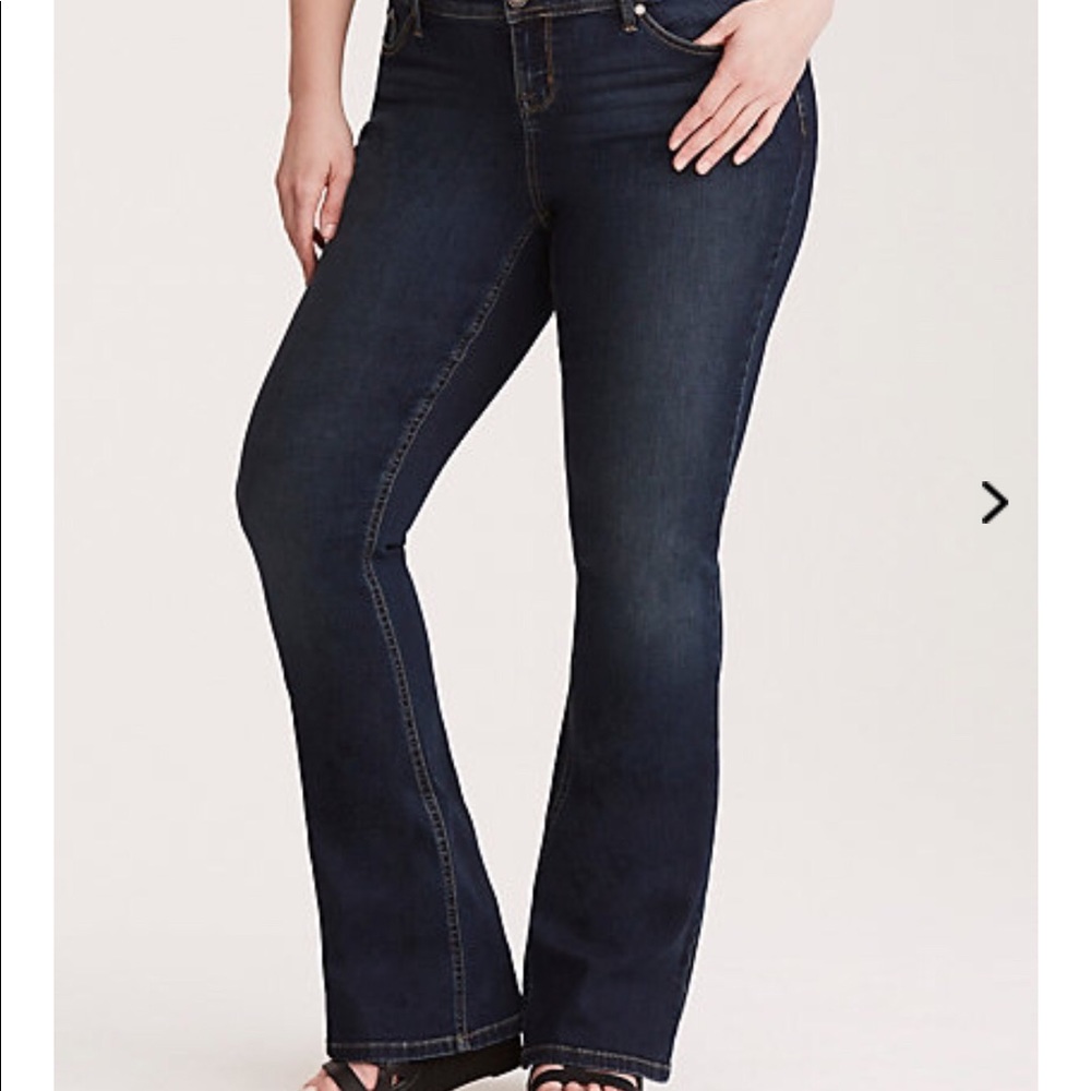 Torrid Luxe Stretch Flare Jeans- 24 TALL