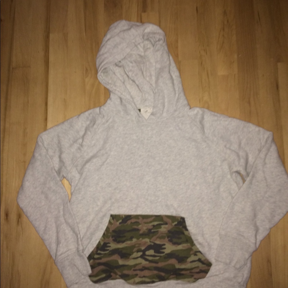 camo white hoodie