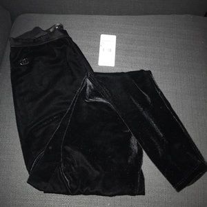 Unisex black velvet CHANEL tights