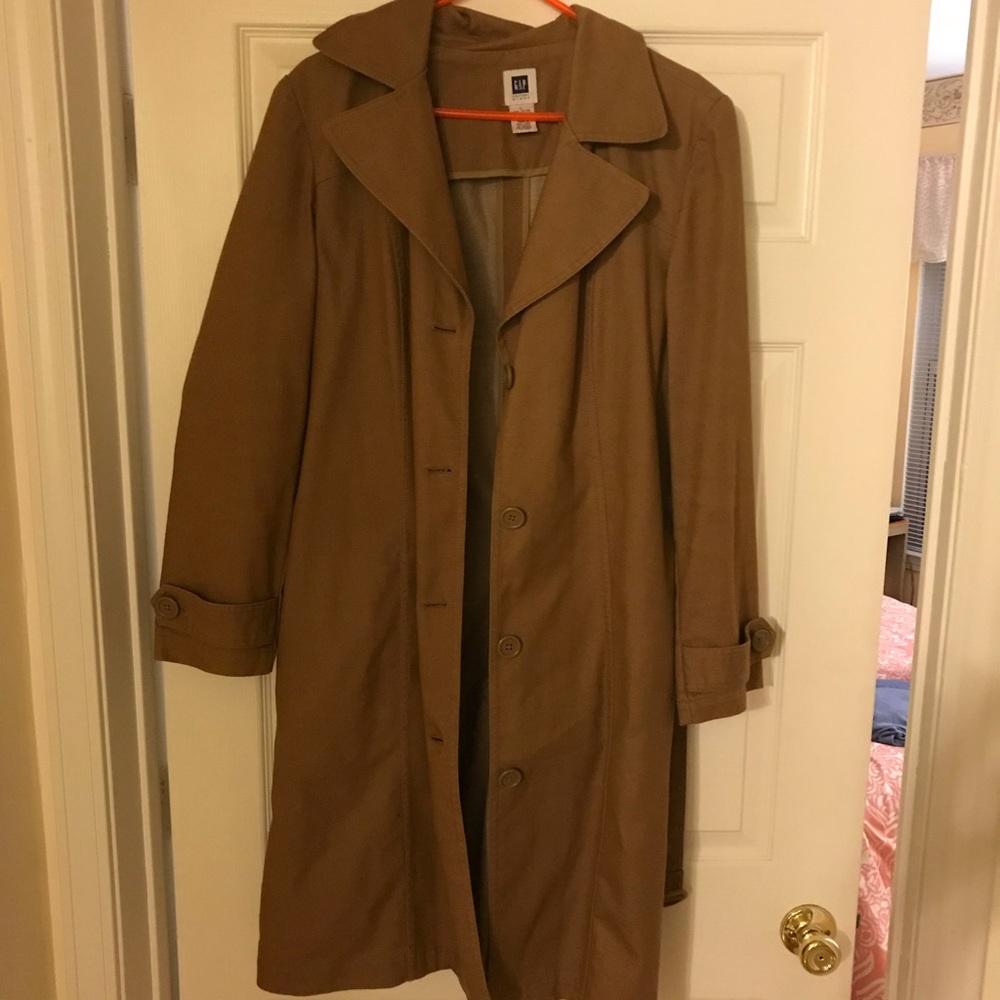Gap Factory Women’s Brown Trench Coat Size Large