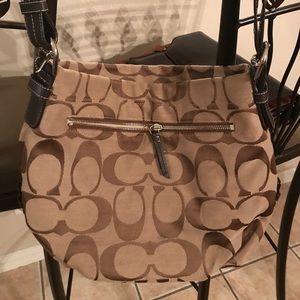 Brown coach purse