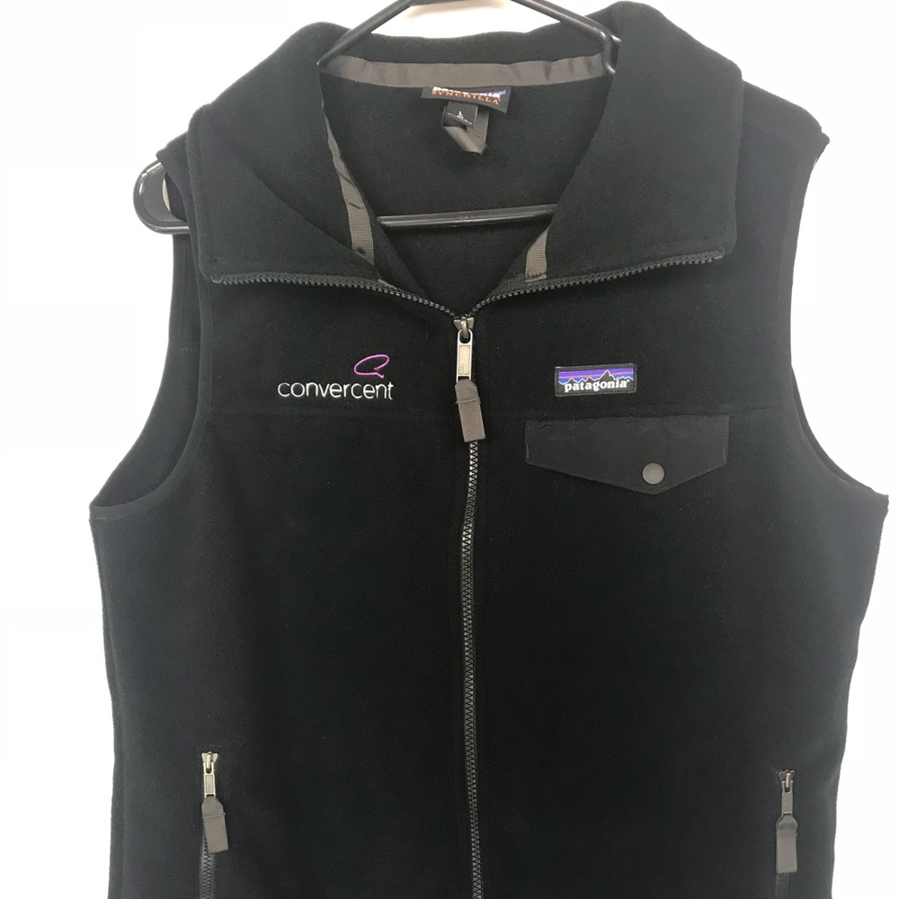 Patagonia Synchilla Black Vest Women’s Large Zip