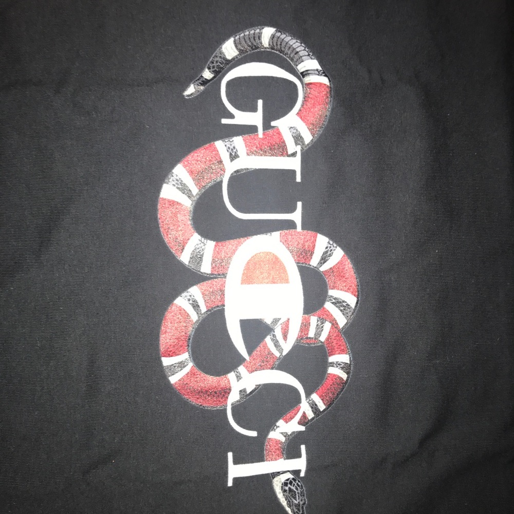 Gucci champion t shirt short sleeve streetwear