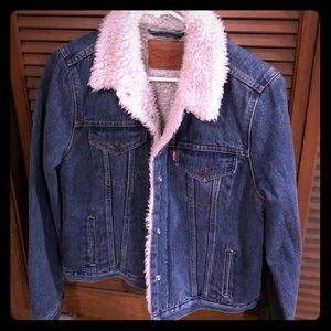 Levi’s Denim Sherpa Jacket -Large