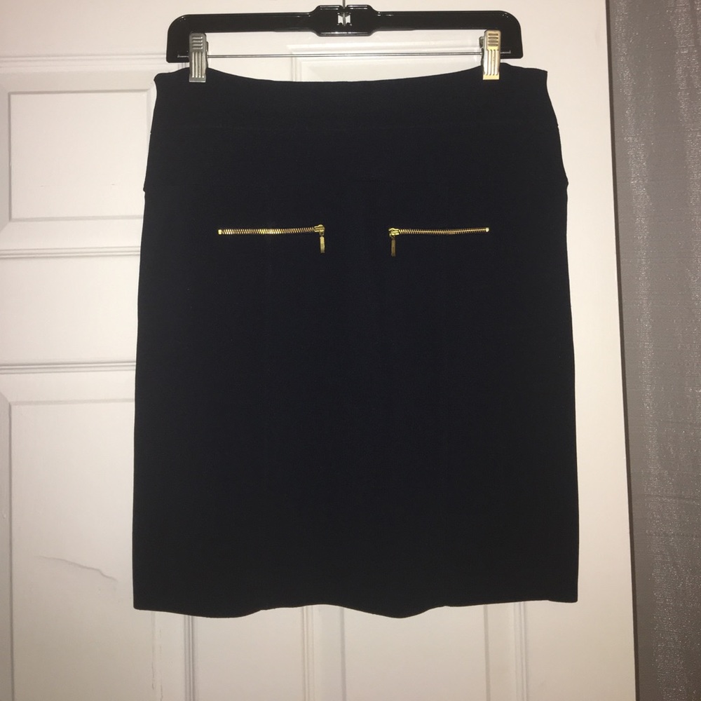 REISS Navy Bandage Skirt