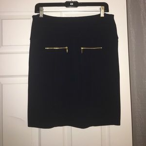 REISS Navy Bandage Skirt