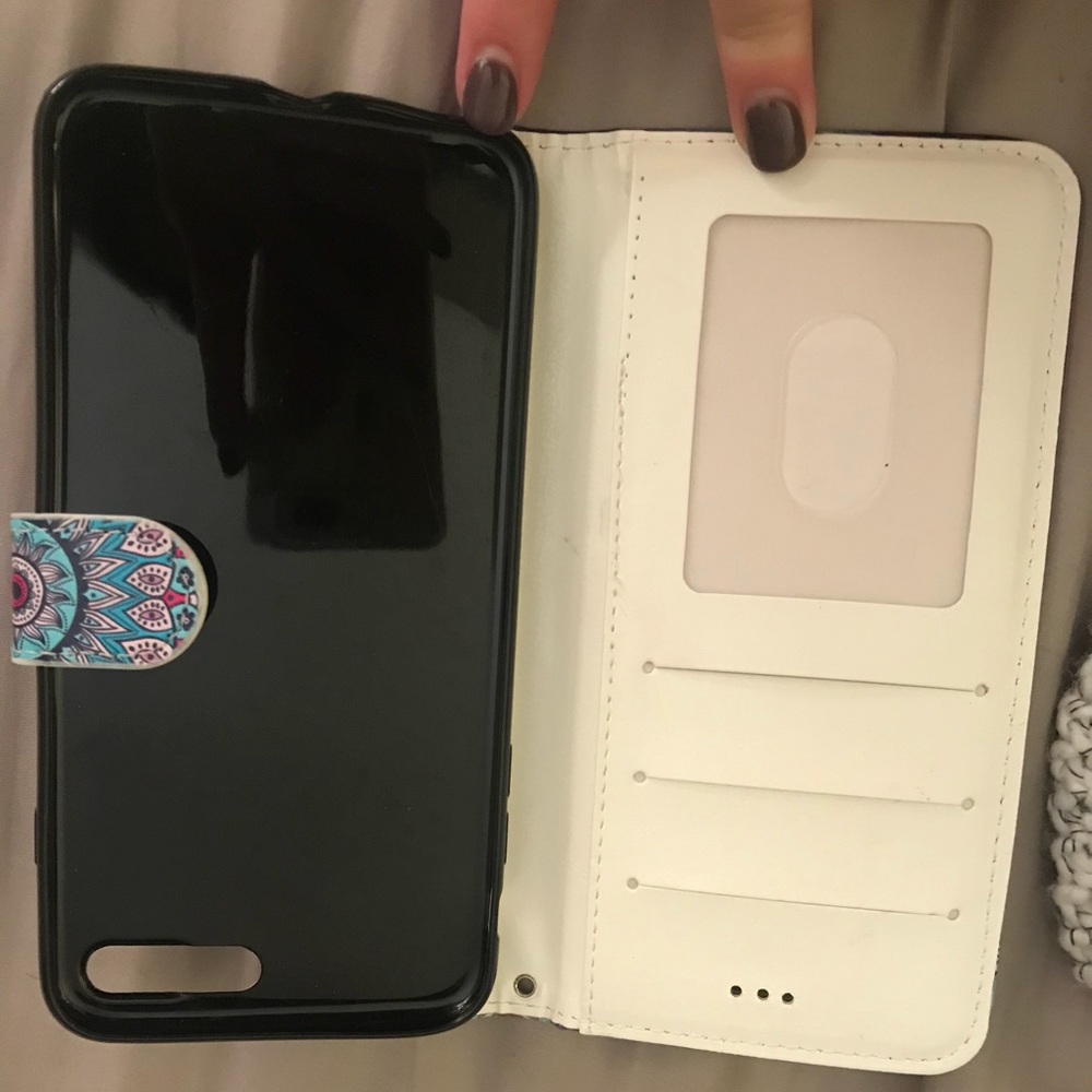 iphone 7+ wallet/card holding case