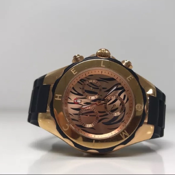 Accessories - NWOT MICHELE ROSE GOLD ZEBRA FACE JELLY WATCH