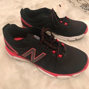 Brand new new balance black/ pink running shoes.
