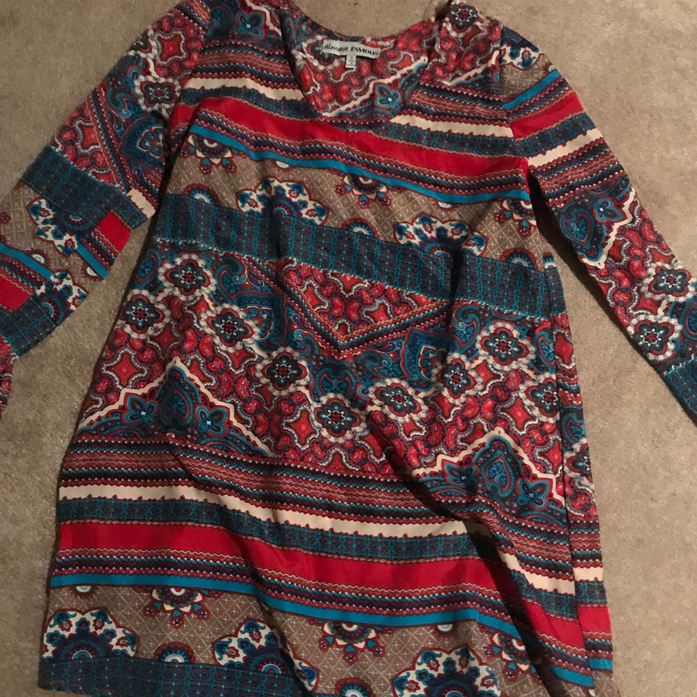 hippy floral dress