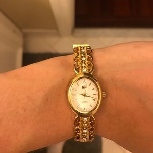 automatic gold plated quartz watch