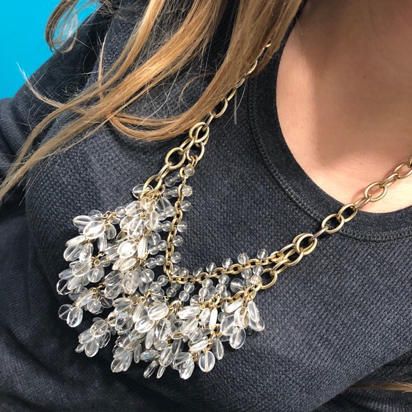 J. Crew Jewelry - J. Crew Double Strand Beaded Statement Necklace