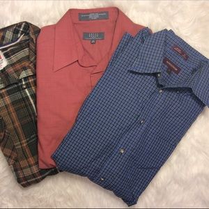 Lot of 3 Premium Men's Button-ups XL+