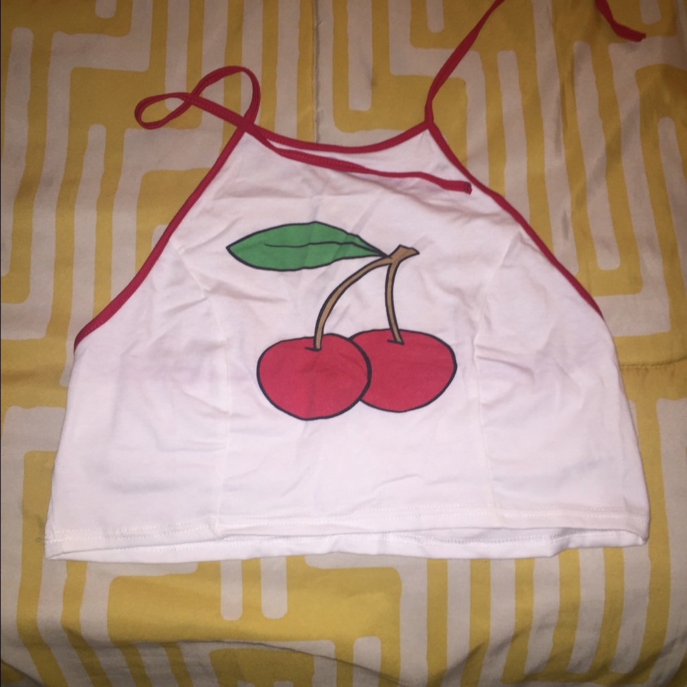 Cherry Halter Top