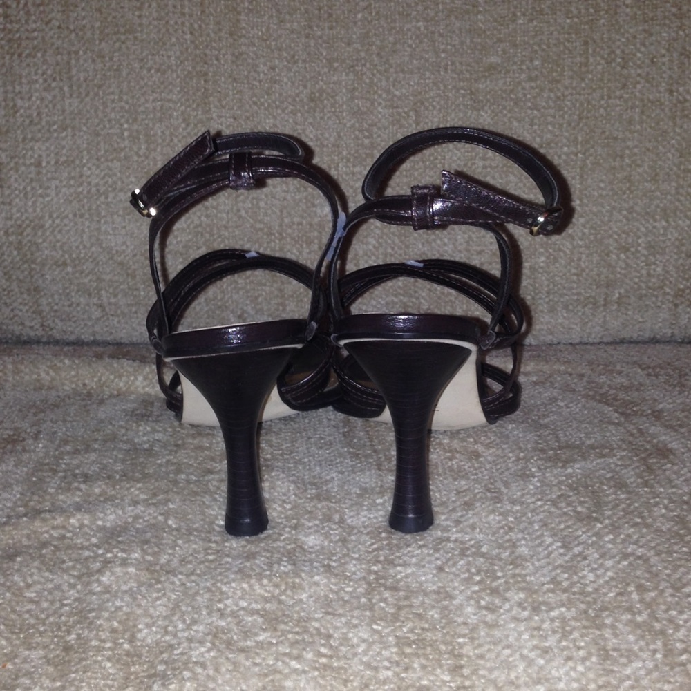 Gianni Bini Brown Strappy Heels - Size 7 - Picture 2 of 4