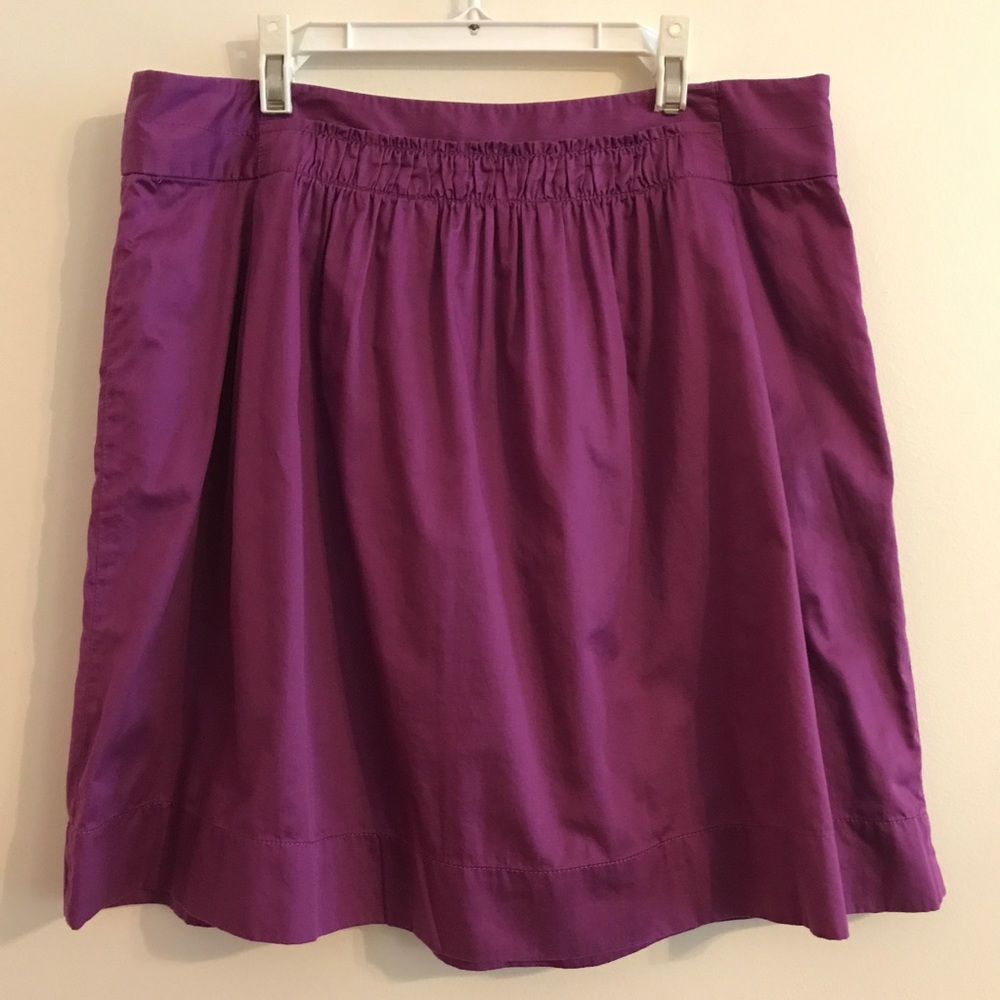 J.Crew purple mini skirt