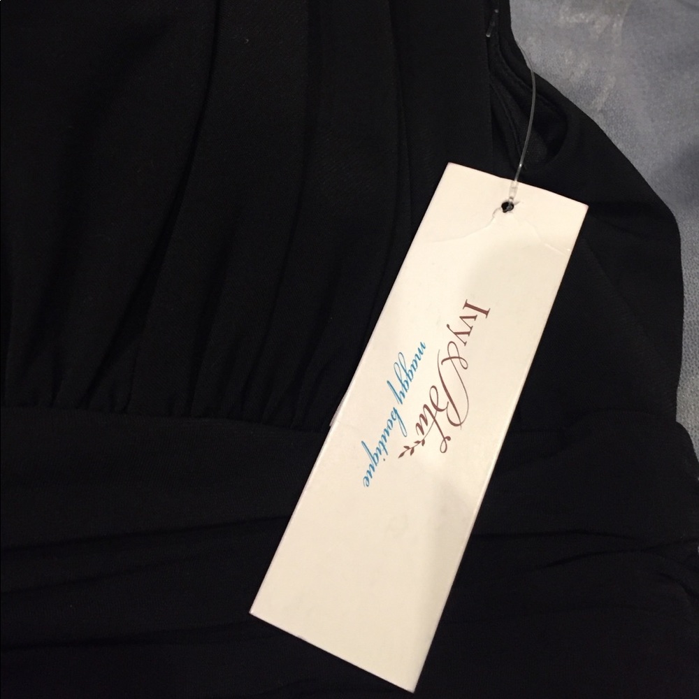 Ivy & Blu black cocktail midi length dress NWT - Picture 7 of 7