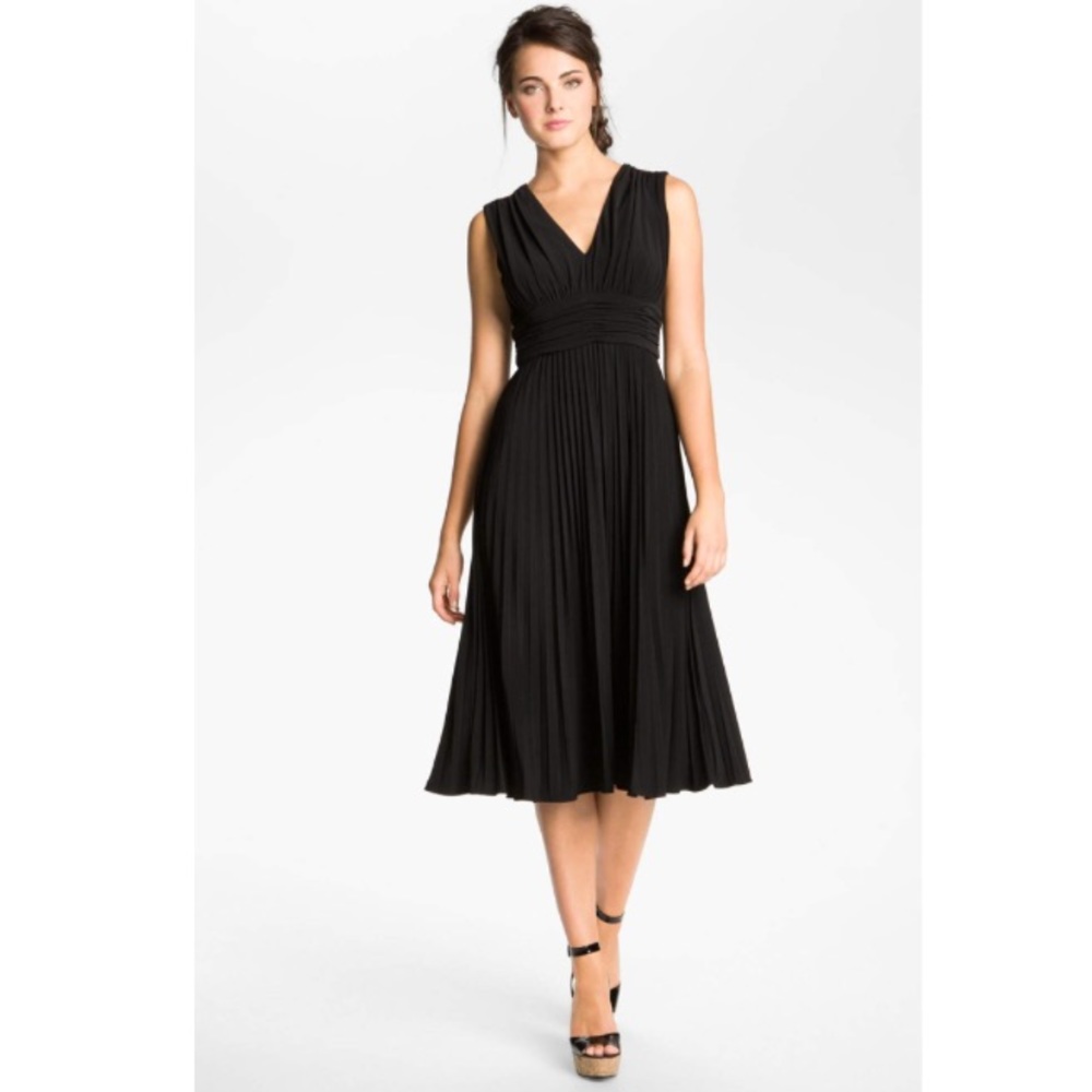 Ivy & Blu black cocktail midi length dress NWT - Picture 1 of 7