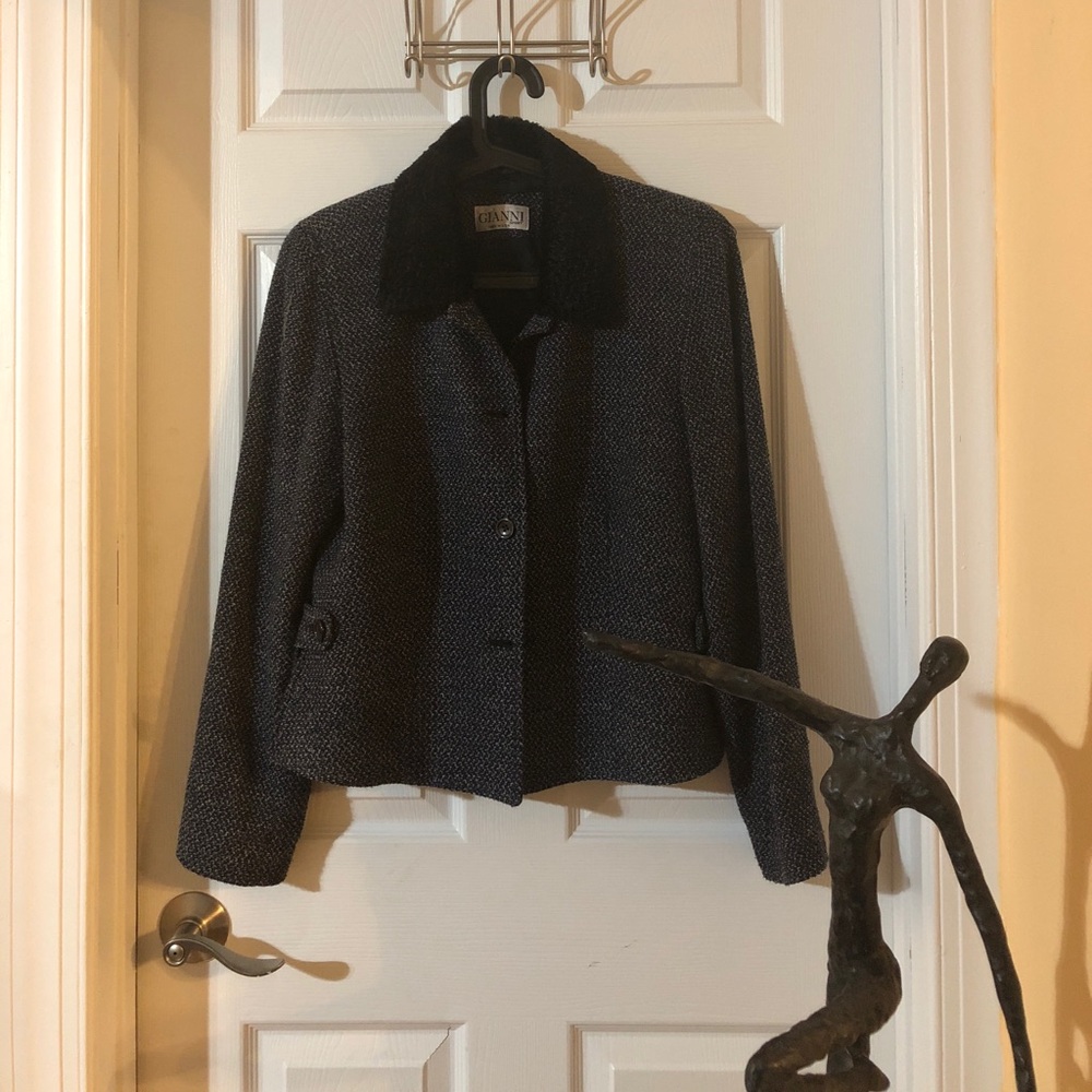 GIANNI SPORT Navy/Dark Gray/Black Blazer