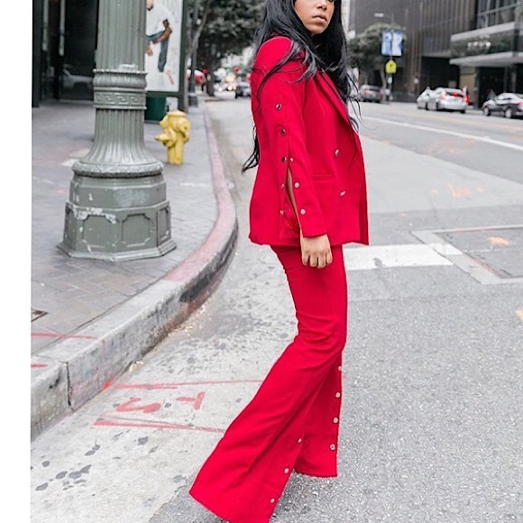 Fire Red Suit Set - Picture 3 of 5