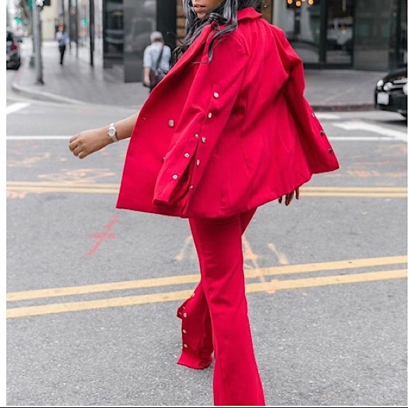 Fire Red Suit Set - Picture 4 of 5