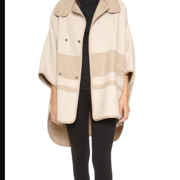 NWT! $745! Vince Wool Blend Cape M/L Coat Jacket - Picture 2 of 8