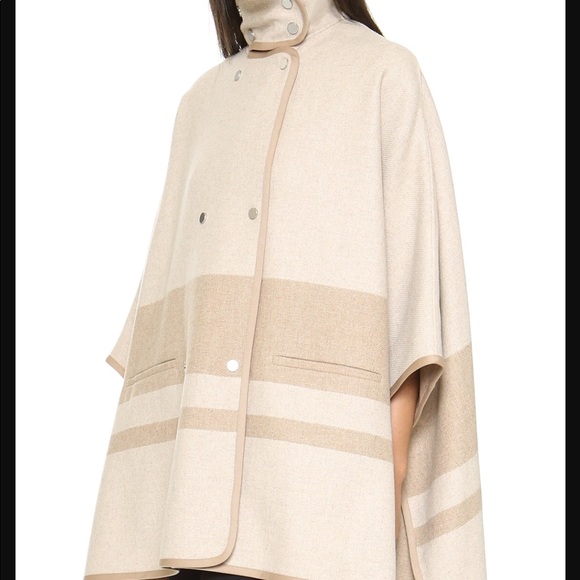 NWT! $745! Vince Wool Blend Cape M/L Coat Jacket - Picture 3 of 8