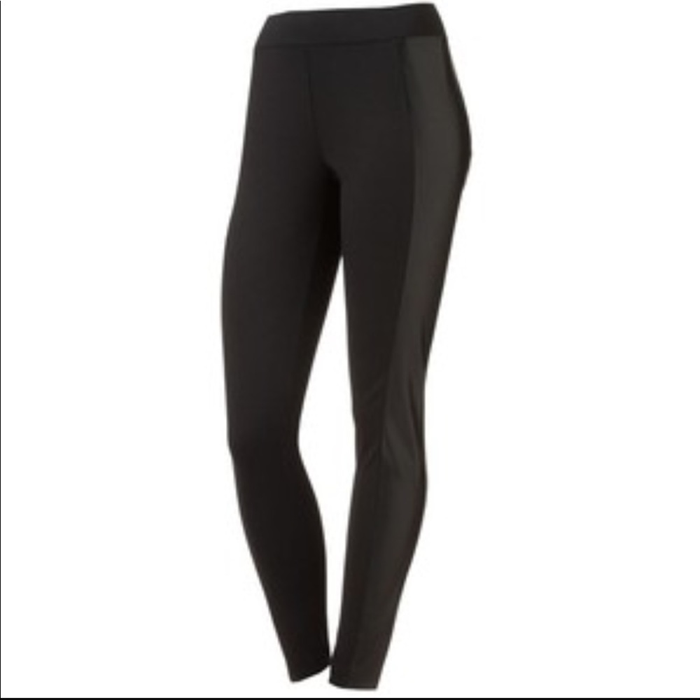 Leather Panel Leggings